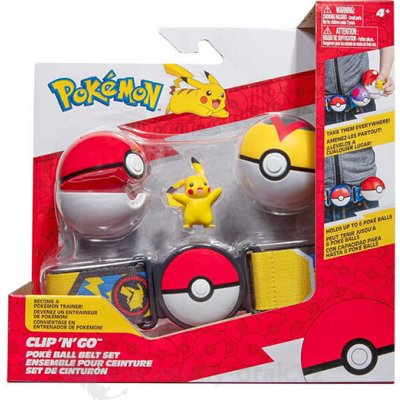 Jazwares Pokémon Clip and Go set Pikachu s páskem Poké Ball + Level Ball – Zbozi.Blesk.cz