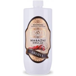 Tomfit masážní emulze hřejivá 1000 ml