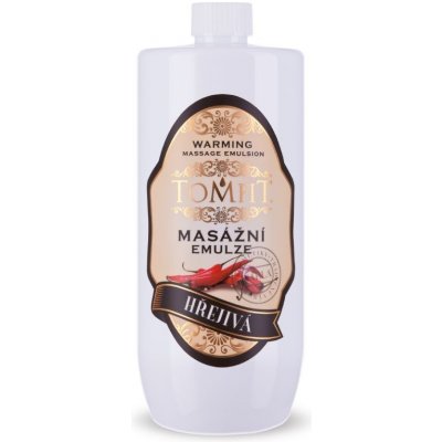 Tomfit masážní emulze hřejivá 1000 ml