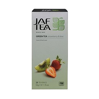Jaftea Green Strawberry & Kiwi 25 x 2 g