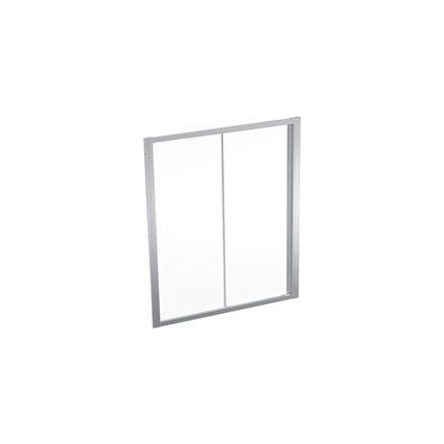 Geberit Geo posuvné dveře, 160x190 cm, sklo transparent, rám stříbřitá 560.183.00.2