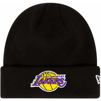 New Era Essential Cuff Beanie Los Angeles Lakers Hat 60348856 Black