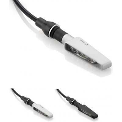 Blinkr pro motocykly: Rizoma VISION, LED, sekvenční, černý, E-mark (1ks) – Zboží Mobilmania