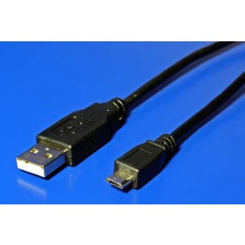 Roline 11.02.8754 USB 2.0 kabel, USB A(M) - microUSB B(M), 0,8m, černý