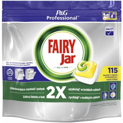 Jar Professional Lemon kapsle do myčky nádobí All-in-One 115 ks