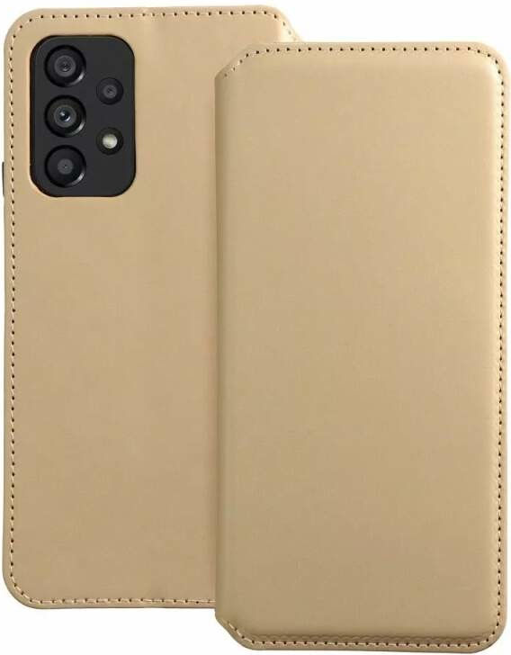 Pouzdro Pěkné Dual Pocket Samsung Galaxy A33 5G zlatavé