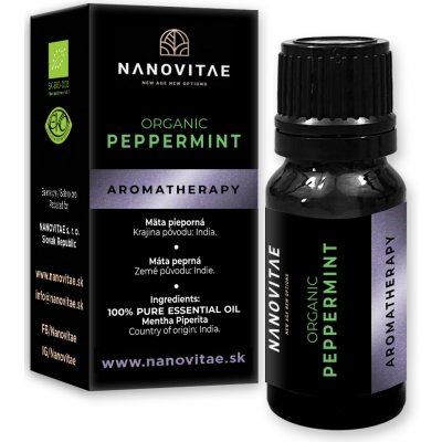 Nanovitae Peppermint esenciální olej Organic quality 10 ml – Hledejceny.cz