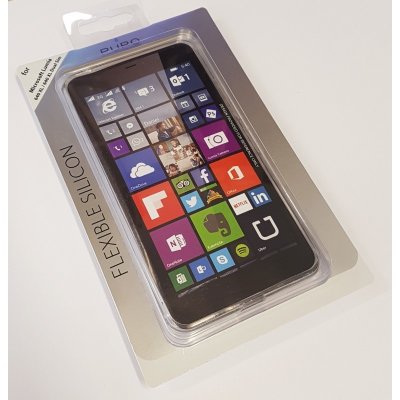 Pouzdro Puro silikonové Microsoft Lumia 640 XL čiré