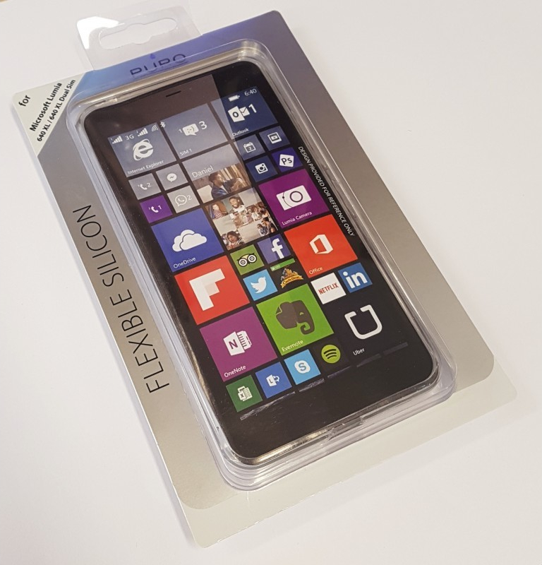 Pouzdro Puro silikonové Microsoft Lumia 640 XL čiré