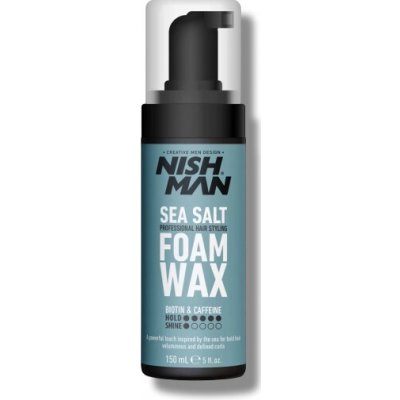 NishMan Sea Salt Foam Hair Wax 150 ml – Zboží Mobilmania