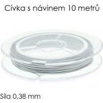 Bílé lanko, 0,38mm (10m) – Zboží Mobilmania