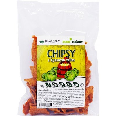 Damodara Luštěninové chipsy Kysané zelí 100 g – Hledejceny.cz