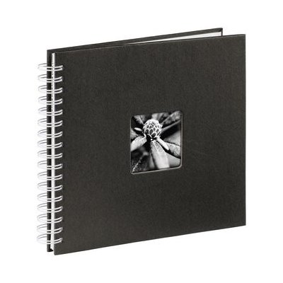 Hama album klasické spirálové FINE ART 28x24 cm, 50 stran, černá, bílé listy – Hledejceny.cz