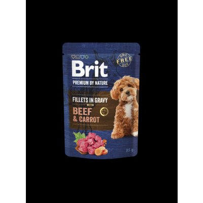 Brit Premium by Nature Adult Dog Fillets in Gravy with Beef & Carrot 85 g – Sleviste.cz