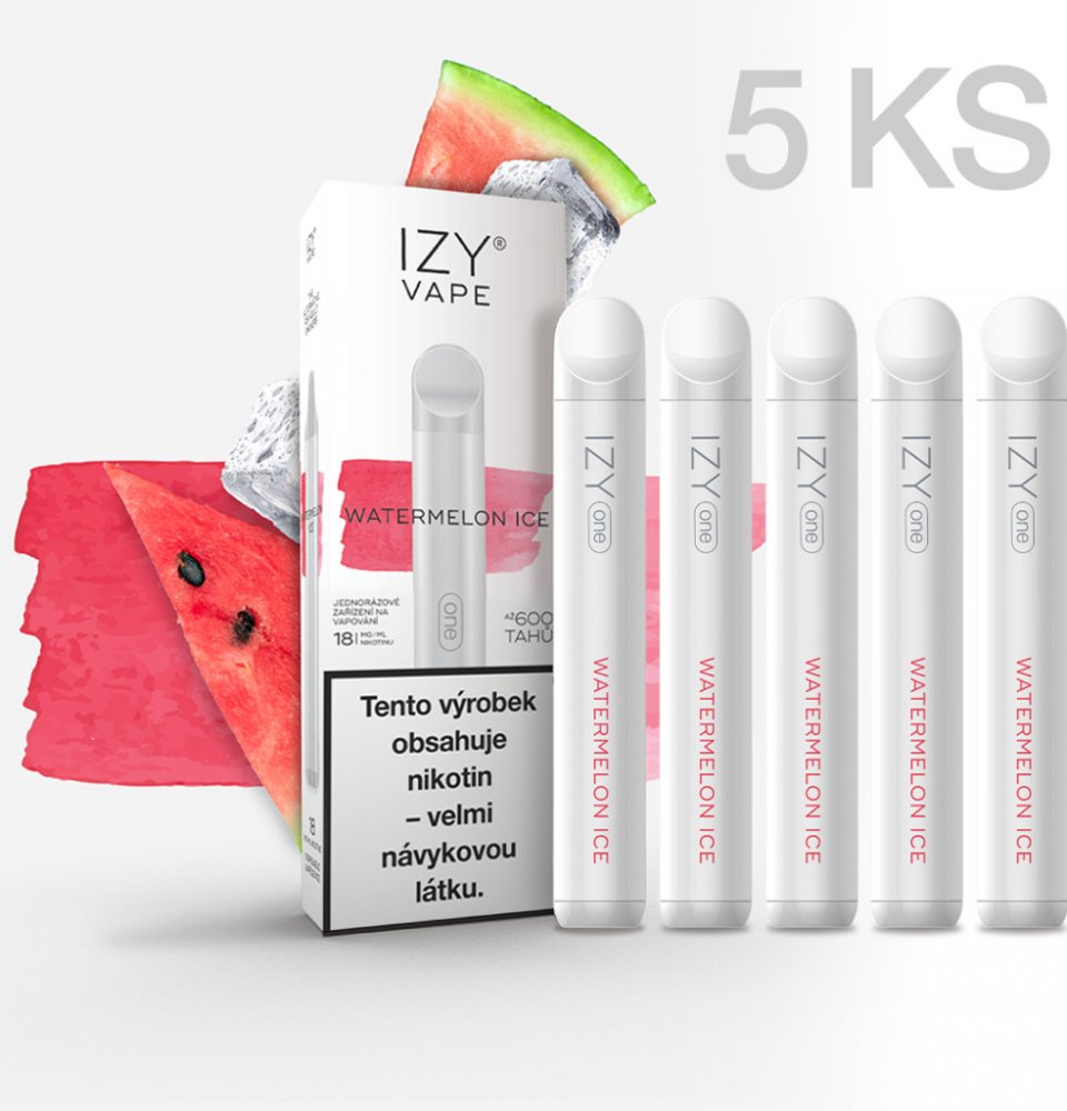 Izy Vape One Watermelon Ice 18 mg 600 pothnut 5 ks | Srovnanicen.cz