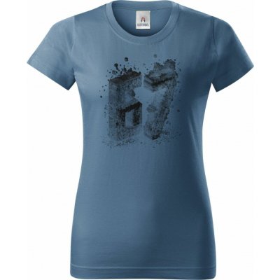 Six Seven Nature černý tisk Dámské tričko Basic – Zboží Mobilmania