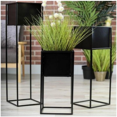 HowHomely Stojan na květiny 90x24 cm černá DD0088 – Zbozi.Blesk.cz