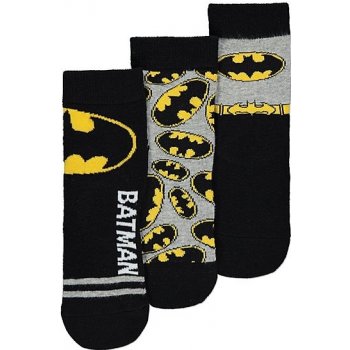 Ponožky GEORGE 3ks v balení motiv Batman