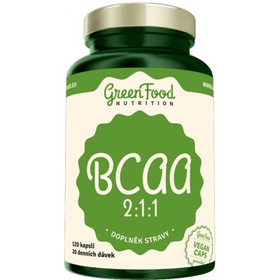 GreenFood BCAA 2:1:1 120 kapslí – Hledejceny.cz