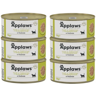 Applaws Cat tuňákové filety a mořské řasy 6 x 156 g – Hledejceny.cz