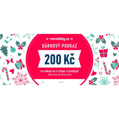 Dárkový poukaz 200 Kč – Zboží Dáma
