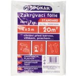 SPOKAR Zakrývací folie STANDARD HDPE 7 µm, 4 x 5 m – Zboží Mobilmania