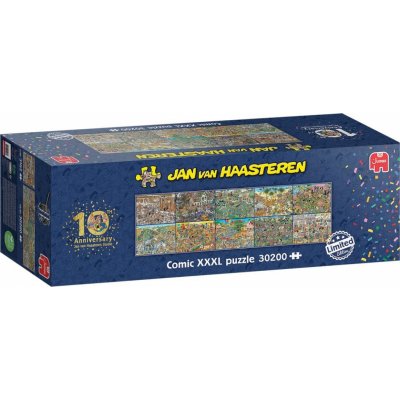 JUMBO JvH 10 let Jan van Haasteren XXXL jubilejní limitovaná edice 30200 dílků – Zboží Mobilmania