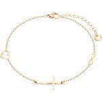 Biju Řetízek na nohu z chirurgické oceli pozlacený 3002333 – Zboží Mobilmania