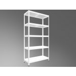 Biedrax Regál 40 x 100 x 210 cm bílý 5 polic – Zbozi.Blesk.cz