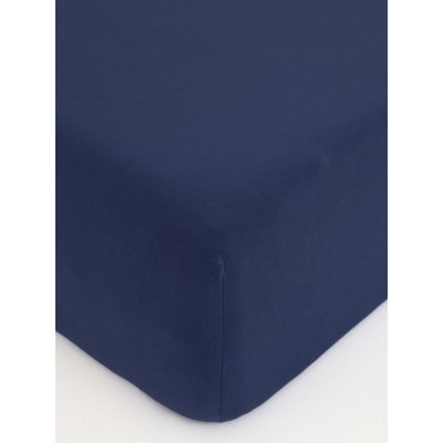 MKLuzkoviny.cz Jersey prostěradlo Classic tmavě modré 180x200 – Sleviste.cz