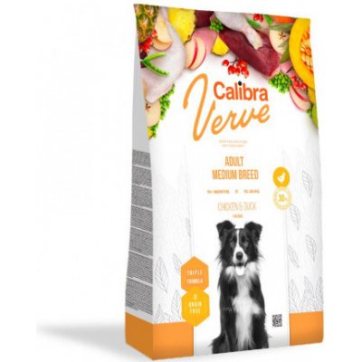 Calibra Dog Verve GF Junior M&L Chicken&Duck 12kg