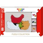 Hape vícevrstvé puzzle Zvířecí kamarádi – Sleviste.cz