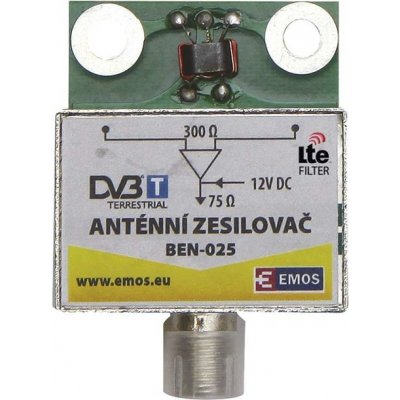 EMOS Anténní předzesilovač 25dB VHF / UHF 2507100600