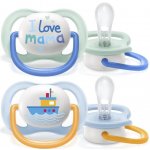 Avent Ultra Air Happy I Love mama Lodička modrá – Zboží Mobilmania