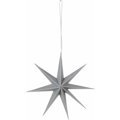 Závěsná vánoční dekorace průměr 15 cm Broste STAR-S stříbrná – Hledejceny.cz