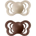 Bibs Couture ortodontické Vanilla/Mocha vanilková hnědá 2 ks – Zboží Dáma