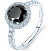 Prsteny Savicki zásnubní prsten This is Love bílé zlato černý diamant diamanty TIL 1 CZD B