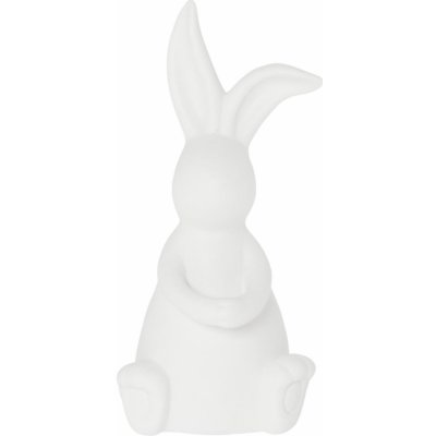 Storefactory Velikonoční dekorace EMILIA 17 cm, bílá barva, porcelán