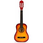 EcoToys Dřevěná kytara Louisa tmavě hnědá – Zboží Dáma