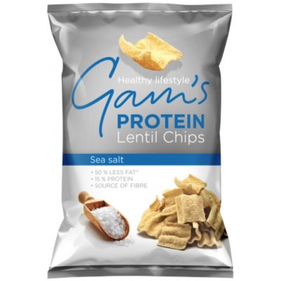 Gam's GAM’S Proteinové čočkové lupínky s mořskou solí 65 g – Zboží Dáma