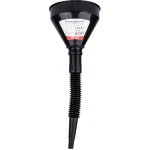 Flexibilní černý univerzální trychtýř se sítkem na kapalné palivo vodu 13,5 cm AMIO-04036, , , – Zboží Mobilmania