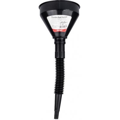 Flexibilní černý univerzální trychtýř se sítkem na kapalné palivo vodu 13,5 cm AMIO-04036, , , – Zboží Mobilmania