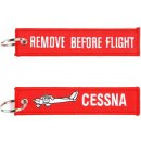 Přívěsek na klíče remove before flight CESSNA