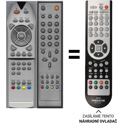 Dálkový ovladač Predátor Gericom GTV2610, GTV3003, GTV4210 – Zboží Živě