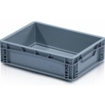 TBA Plastová Euro přepravka 400 x 300 x 120 cmmm plný úchyt – Zboží Dáma