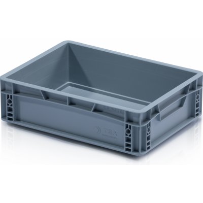 TBA Plastová Euro přepravka 400 x 300 x 120 cmmm plný úchyt – Zboží Dáma