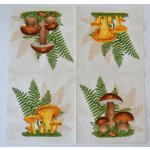 Ubrousek na decoupage Les a listy Hřiby – Sleviste.cz