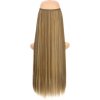 Příčesek do vlasů Girlshow Flip in halo příčesek rovný 60 cm - F613/6P (melír beach blond ve středně hnědé)