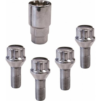 Carpoint Pojistné šrouby kol M12x1,5x26mm Ball | Zboží Auto