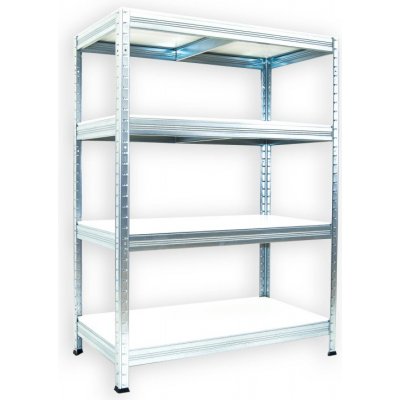 Biedrax Regál 60 x 90 x 90 cm 4 police bílé lamino – Hledejceny.cz